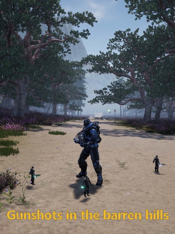 Buy Gunshots in the barren hills
