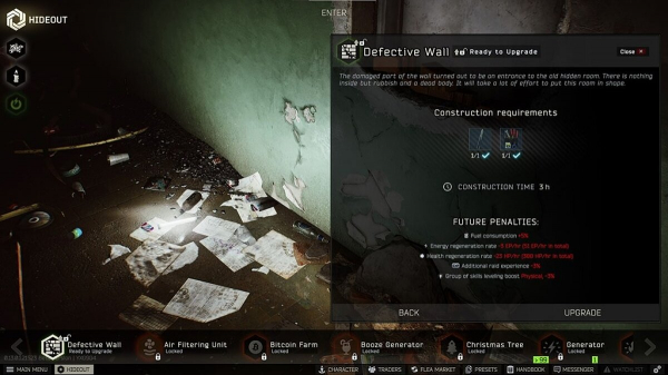 Аварийная стена в убежище Escape From Tarkov — как разрушить, где найти кувалду и как построить тренажёрный зал
Аварийная стена в убежище Escape From Tarkov — как разрушить, где найти кувалду и как построить тренажёрный зал