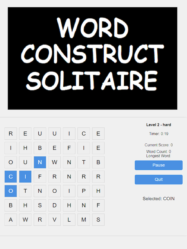 Купить Word Construct Solitaire
